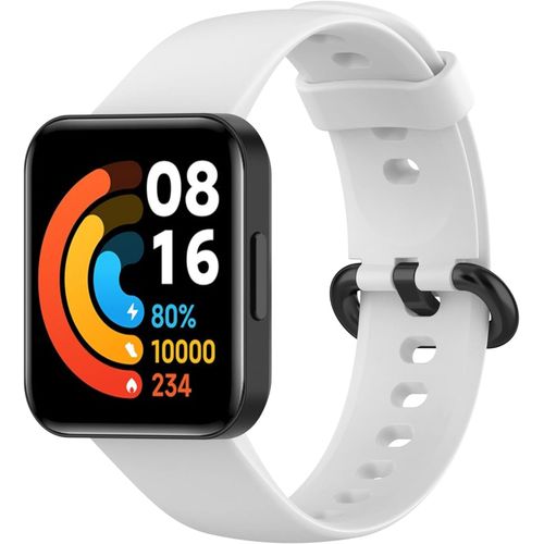 سوار رياضي من السيليكون الناعم لساعة شاومي ووتش 2 لايت / ريدمي 2 لايت/ بوكو / ريدمي 2 / هورلوج 2 الذكية جيد التهوية، من تين تك - ابيض