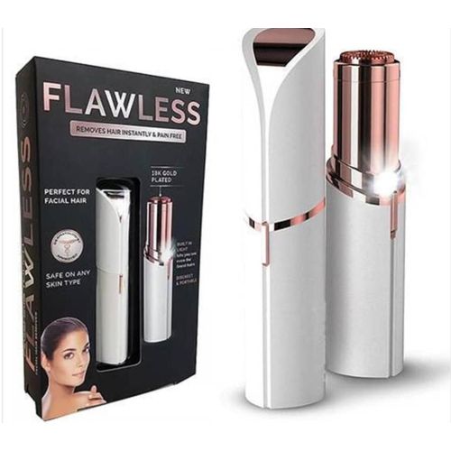 Rechargeable Facial Hair Remover with LED Light - USB Electric Hair Removal Trimmer for Face & Body