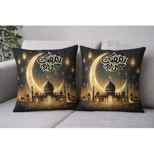 ramadan cushion covers 2 psc velvet material size 45*45
