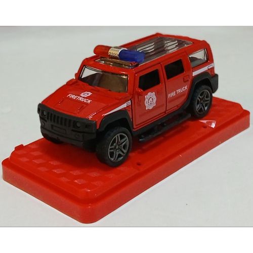 METAL RED POLICE CAR TOY