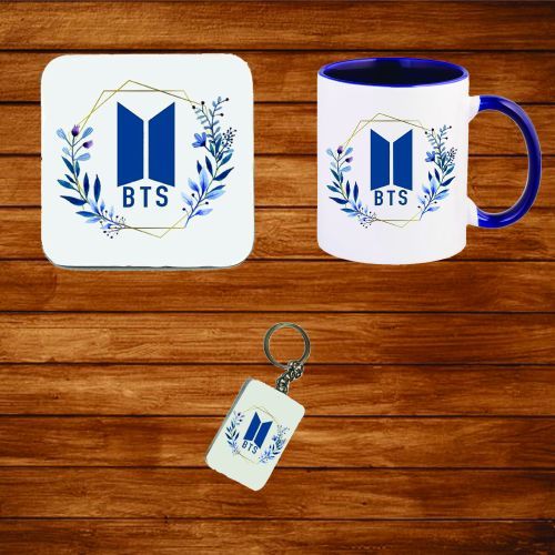 BTS Mug + Coaster + Key Chain Set