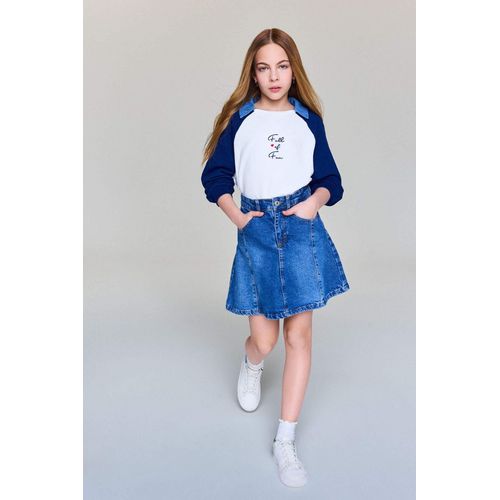 جيبة جينز بناتي