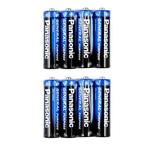 بطاريات AA باناسونيك فولت 1.5 - عبوة 8 بطاريات