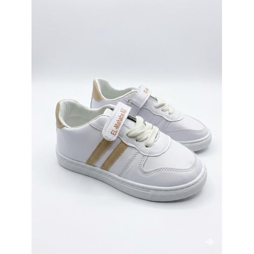 Boys flat sneakers great design - white