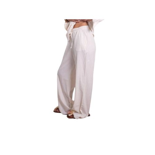 Textured Drawstring Pants