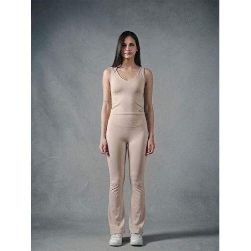 Sportswear Women's Beige Compression seamless Flare Pants