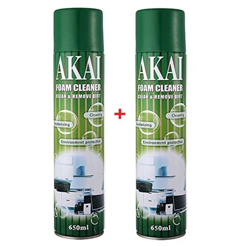 Foam Cleaner to Clean and remove dirt deodorizing environmentally protective Safe to use 650 ml pack of two