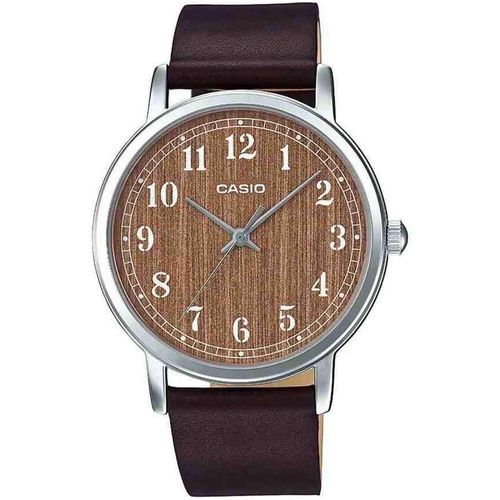 Womens Quartz Watch, Analog Display and Leather Strap LTP-E145L-5B2DF