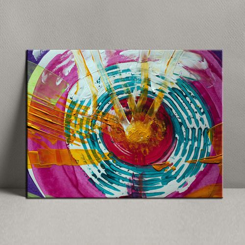 Modern Tableau - Painting Photo 40 X 30 Cm