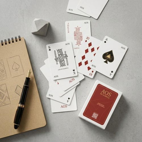 AOS Premium Playing Cards Deck – Luxury Poker Cards with Elegant Design (54 Cards)