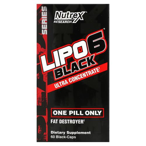 LIPO-6 Black, Ultra Concentrate, 60 black-Caps