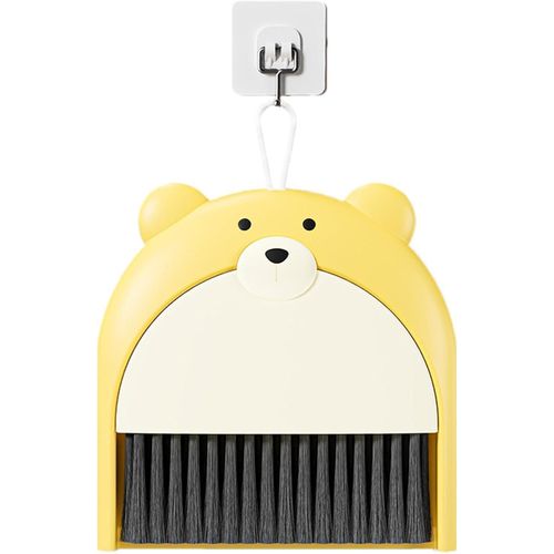Small Broom and Dustpan Cleaning Kit – Multi-Function Portable Brush Set for Car Air Vents, Desktop & Household Use – Compact Durable PP Whisk Broom Tool