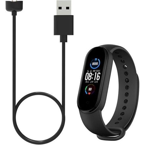 Smart Watch Charger Magnetic,Smartwatch Replacement USB Charging Cable Compatible for Xiaomi Mi Band 5 6 7 for Amazfit Band 5 3.3.3ft (Black)