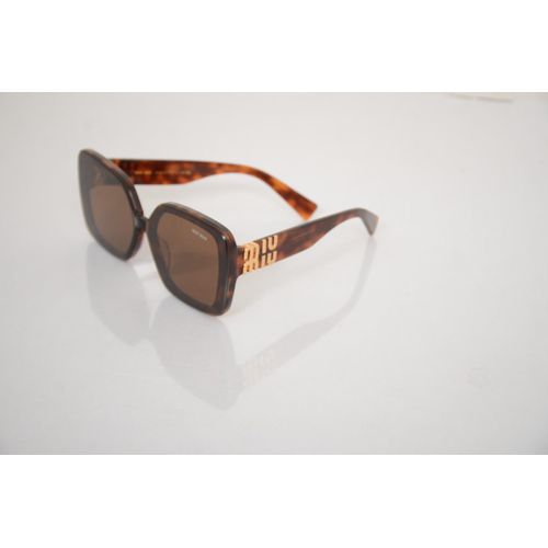 Women's Oversized Square Tortoise Shell Sunglasses - Brown Lenses with UV400 Protection