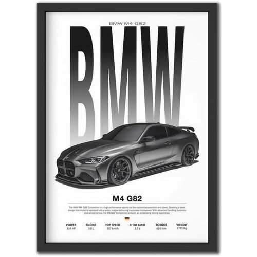 Giftaty Cars & Bikes Frames - Wall Art - Home Decor (BMW)