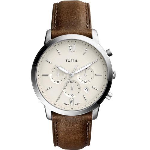 Men Neutra Chronograph Brown Leather Watch FS5380