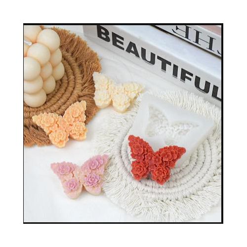 Transparent Silicone Mold for Arts & Crafts & Decor – Flower & Butterfly Shapes for Resin, Concrete, Wax & Soap – Imported