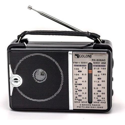 606 Classic Mini Electric Radio - Black