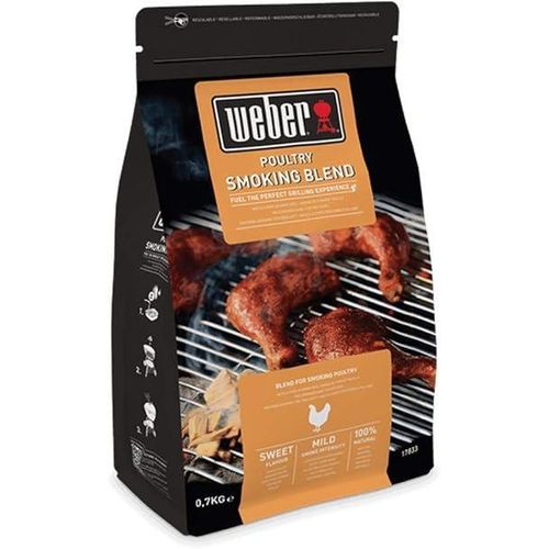 Poultry Blend Smoking Wood Chips, Premium, Balanced Flavor for Chicken, Turkey - Black