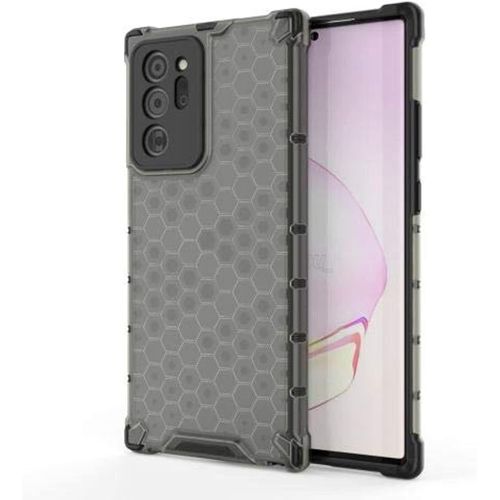 غطاء حماية قصوى بتصميم خلية النحل مع زوايا معززة وحماية مضادة للصدمات وكاميرا لهاتف سامسونج جالاكسي نوت 20 ألترا