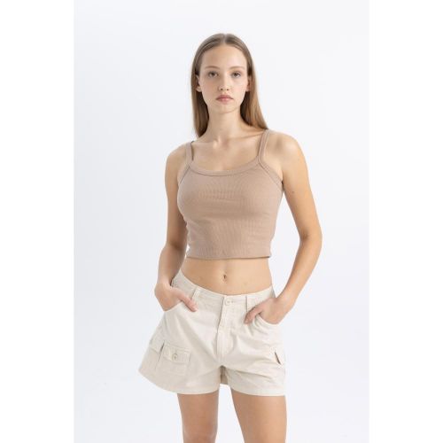 Slim Fit Camisole Tank Top - Vison