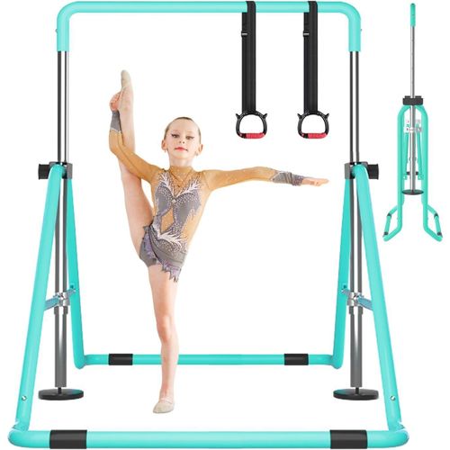 DOBESTS Gymnastics Bars for Home Gymnastic Equipment for Kids Adjustable Junior Training at Home Gymnastics Bar for 3-7 Years Old Children