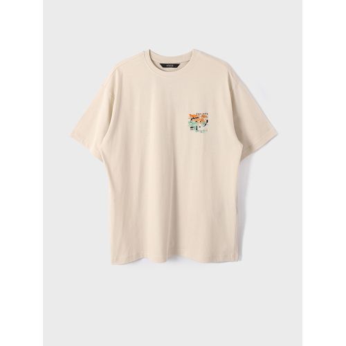 تي شيرت رجال LC Waikiki بأكمام قصيرة بياقة دائرية من القطن المشطوف