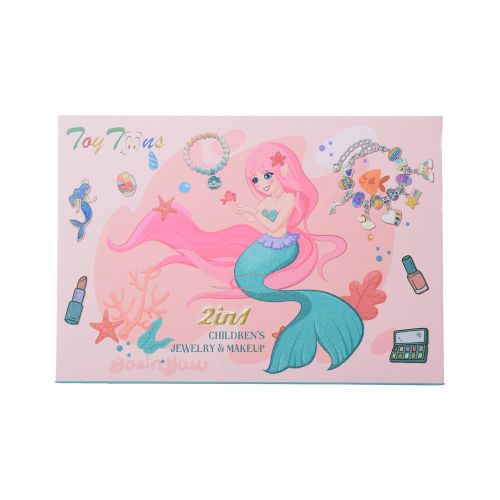 Girls Beauty Makeup and Jewelry 2 in 1 Mermaid Set - F2023