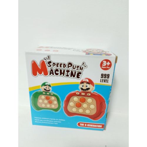 Pop It Electronic Quick Push Toy, Electronic Quick Push Puzzle Game with Music and Light (Mario)