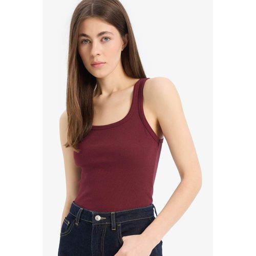 Slim Fit Basic Camisole Round Collar Tank Top