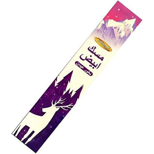 عبوة من اعواد المسك الابيض 25 عود