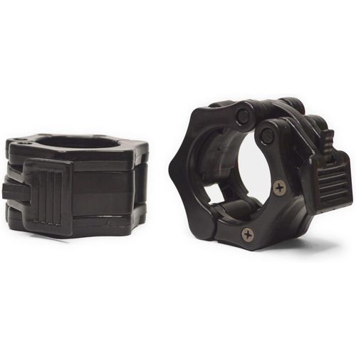 Olympic Barbell Clamps Collars Quick Release Pair of Locking Weight Clips Fit 2 Inch 50mm Solid ABS Locking Barbell Collars (B)