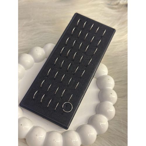 حلقات ثقب الأنف والأذن من مايا أكسسوارات - مجموعة من 2 قطعة مصنوعة من الفولاذ المقاوم للصدأ عالي الجودة