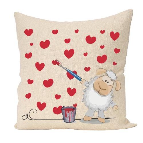 Cushion Eid Al-Adha,Cute Sheep Design Size (40x40)ll