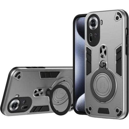 Protective Phone Shell Compatible With OPPO Reno 11 5G Case Shockproof Magnetic Kickstand Hard Cover Shockproof Dustproof Drop Proof Military Grade Protective Cover Compatible With OPPO Reno 11 5G(