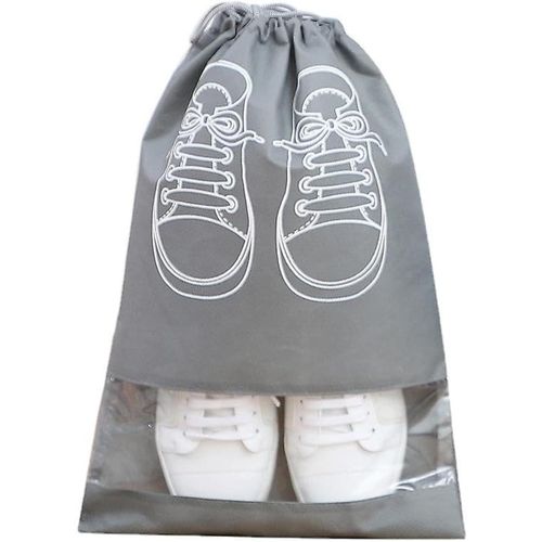 Wonka Large Travel Storage Shoe Bag Portable Shoe Bag Dust-proof Shoe Organizer Bags for Men and Women Shoes Grey 1