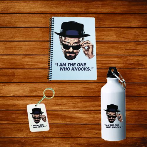 ing Bad Note Book + Water Bottle + Medal