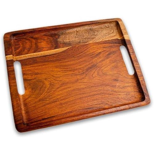 Large Rectangular Tray Wooden 40 x 24 cm