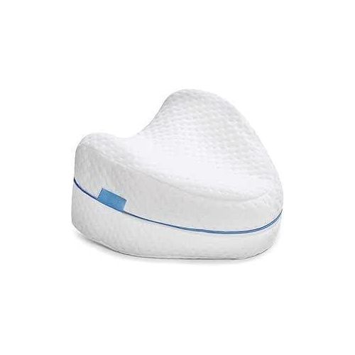 Medical Foam Pillow for Knee and Legs - Ergonomic Support for Sleeping Posture Adjustment and Pressure Relief – Helps Reduce Back and Hip Pain – Modern & Elegant Design for Home Care – White