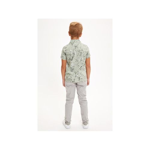 Boy Slim Fit Trousers - Silver