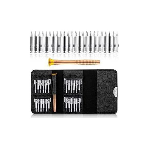 Precision Screwdriver Set 25 in 1 with Leather Case