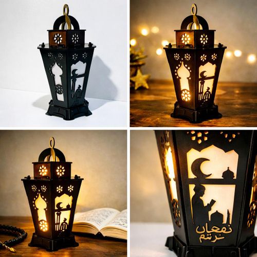 Metal Ramadan lantern laser cut