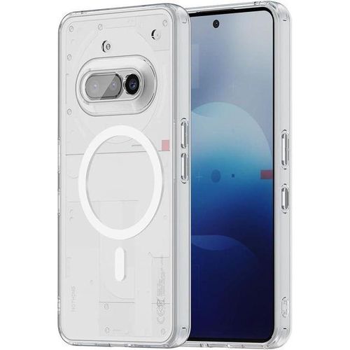 Case for Nothing Phone (3a) with MagSafe Magnet, Ultra Thin Transparent Hard PC Soft Silicone TPU Bumper Shockproof Anti-Scratch Case Case, Transparent