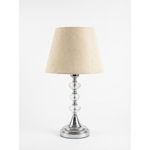 Handmade Modern Table Lamp - Silver Crystal Body - 42cm Height