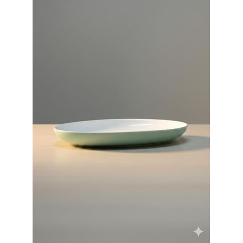 white Main Dish Plate 22 cm