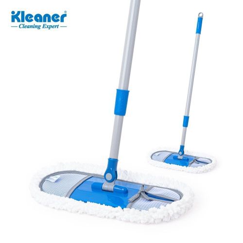 Microfiber Flat Mop, Telescopic Metal Handle, for Floor Cleaning