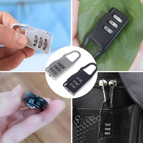 Portable Combination Lock - Safeguard your items with this compact 3-digit lock made from corrosion-resistant zinc alloy ideal for travel and everyday use