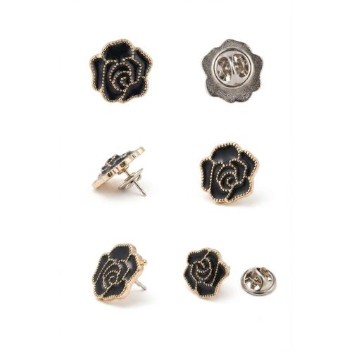 Pin set, 3 pieces, suit jacket pins, elegant brooch accessories for weddings and formal wear
