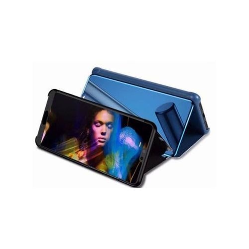 A93 Plating Mirror Leather Case Without A Sensor - Blue
