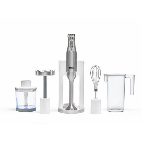 Hand Blender All in One with 6 Speed Control + Turbo, 1200 Watts, White, CM-6004, 2 Year warranty